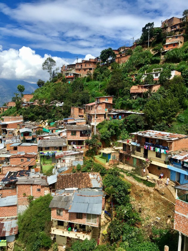 De buitenwijken van Medellin