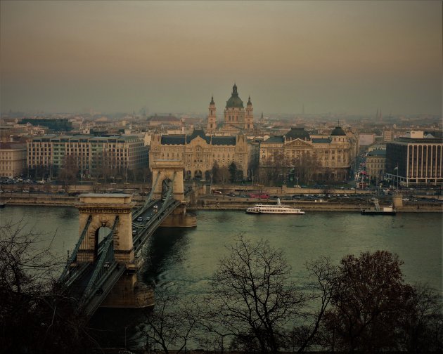 Uitzicht over Boedapest