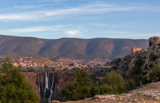 Het landschap om de watervallen van Ouzoud