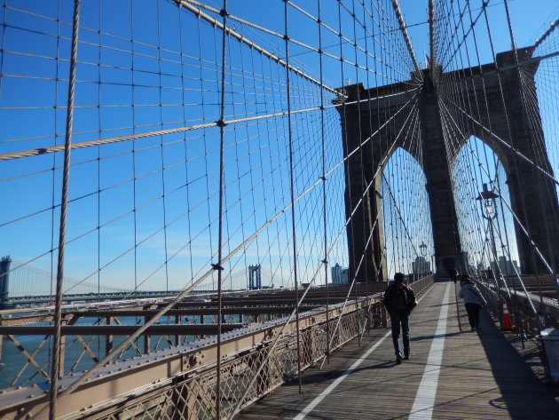 Web van de Brooklyn Bridge