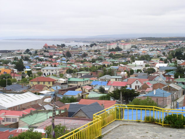 Uitzicht over de stad Punta Arenas