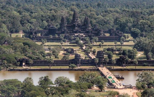 Zicht op Angkor Wat 