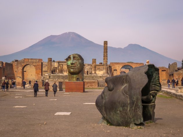 Bijzondere beelden bij Pompeii