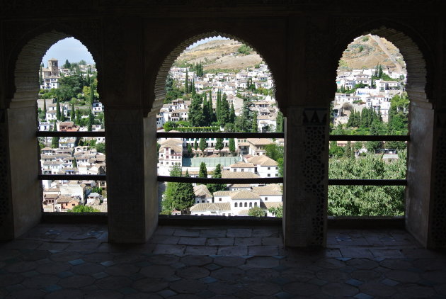 Uitzicht vanuit het Alhambra
