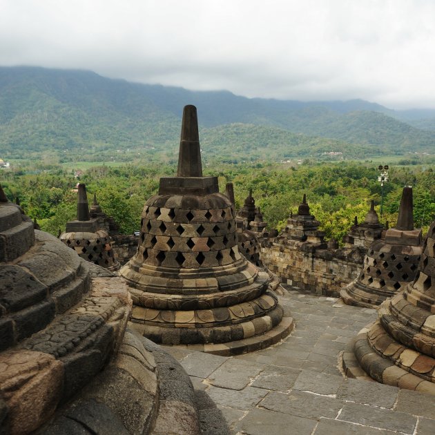 De boeddhistische Borobudur