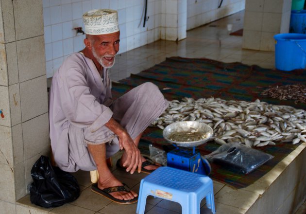 Op de vismarkt in Muscat