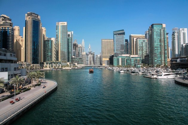 De Wolkenkrabbers van Dubai Marina
