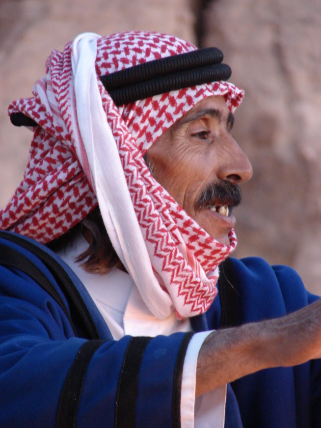 Onze gids in de Wadi Rum