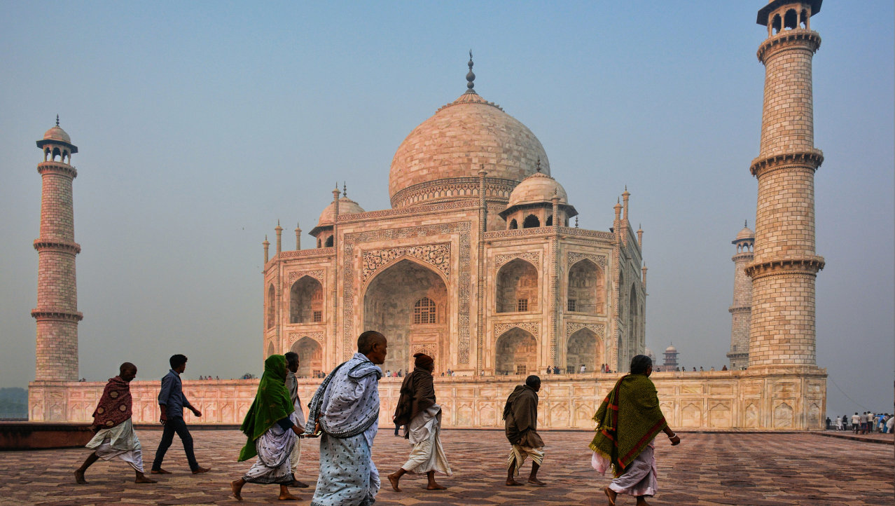 De Taj Mahal zonder toeristen