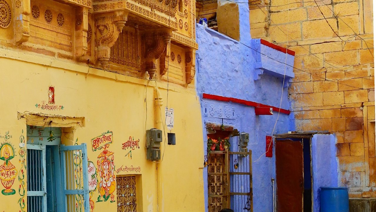 Jaisalmer city beeld. 