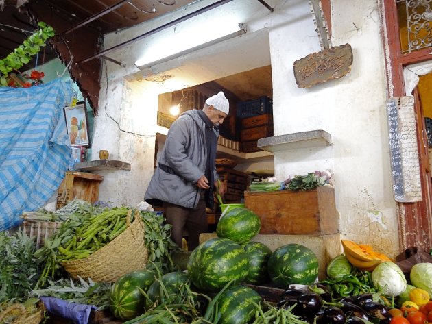 Meloenenverkoper in Meknes