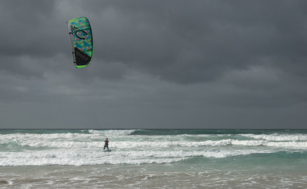 Windsurfen bij Famara Beach