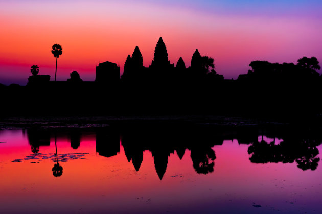 Angkor Wat in de ochtend 