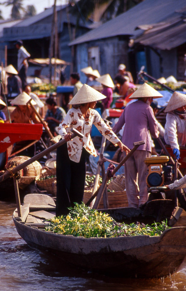 Drijvende markt Mekong 