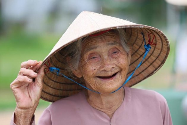 93-jarige Vietnamese vrouw