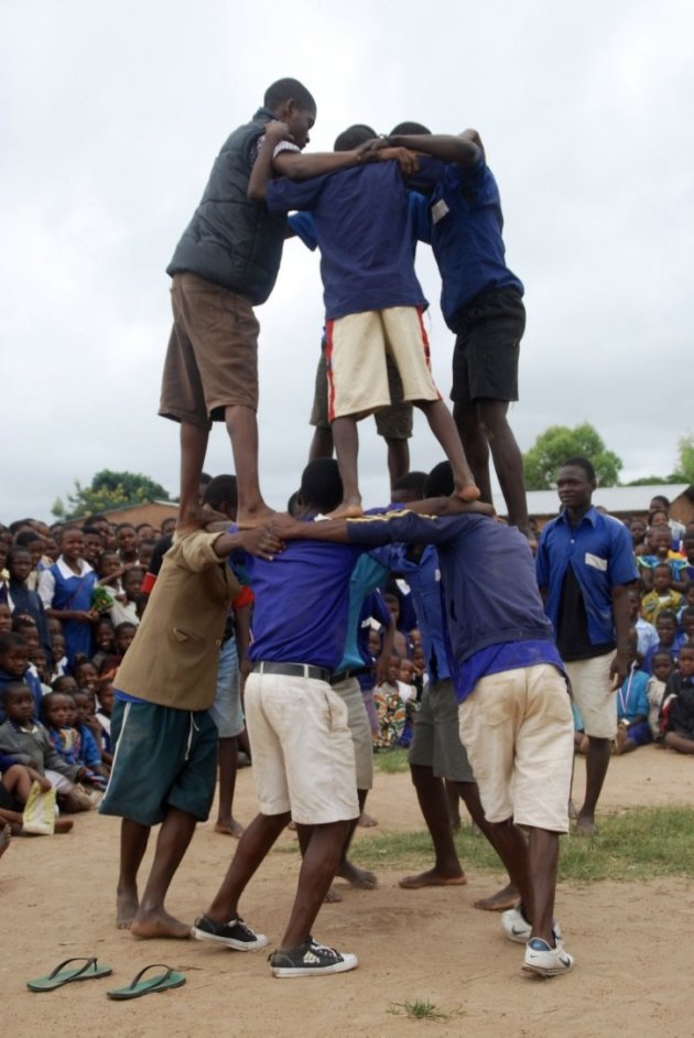 Acrobaten in Malawi