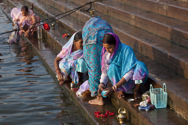 Wasje doen aan de Ganges