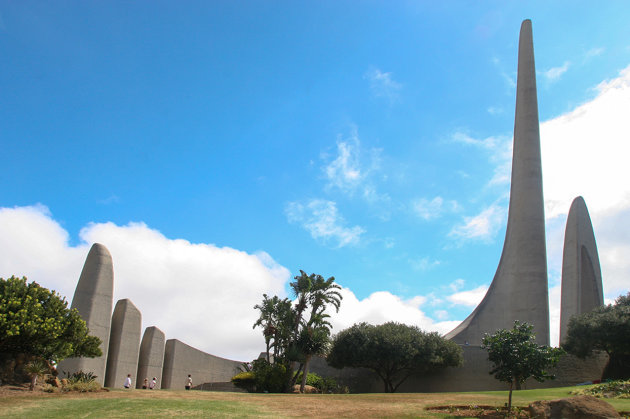 Taal monument bij Paarl-Z.A.