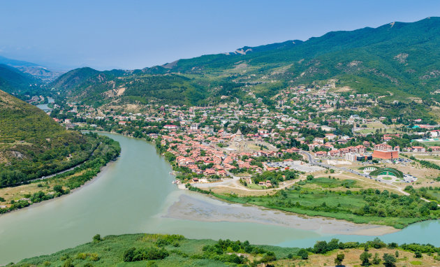 Uitzicht over Mtscheta