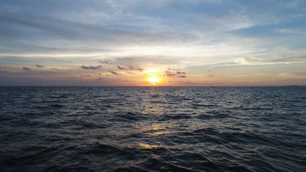 Ondergaande zon op Phu Quoc 