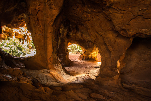 Schitterende Stadsaal grotten in Zuid-Afrika