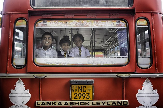 Met de bus door Sri Lanka