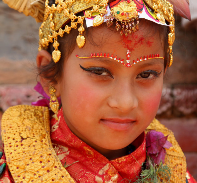 wannabe Kumari van Kathmandu