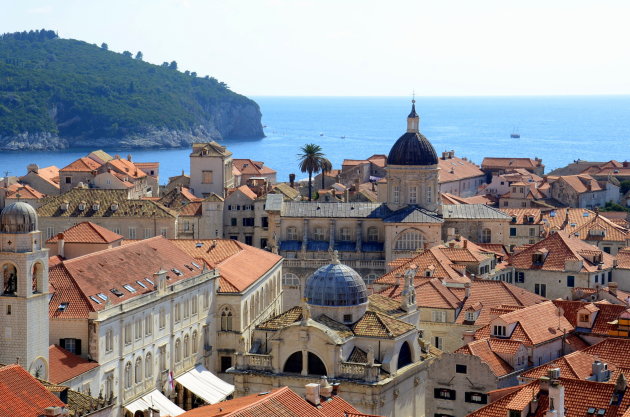 De rode daken van Dubrovnik