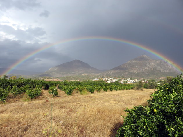 Regenboog boven Mycene