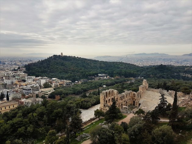 Akropolis gratis in winter