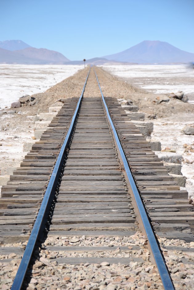 Het spoor van Chili naar Bolivia 