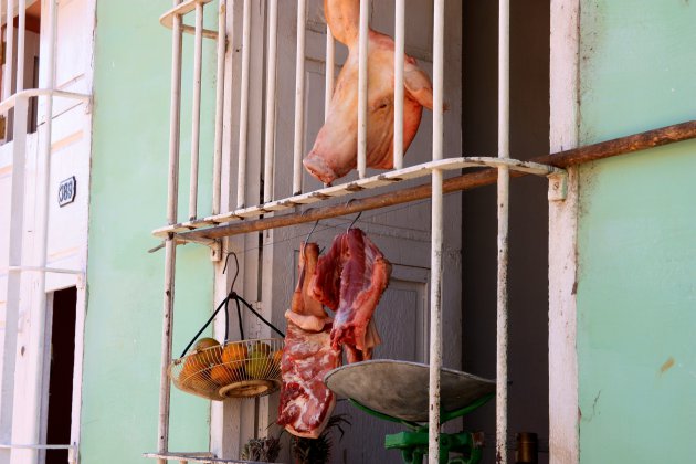 Lokale slagers op Cuba