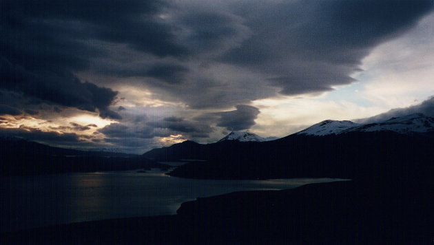 lucht boven Tierra del Fuego
