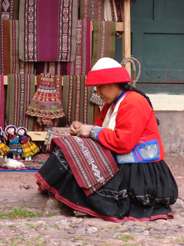 vrouw in Cusco