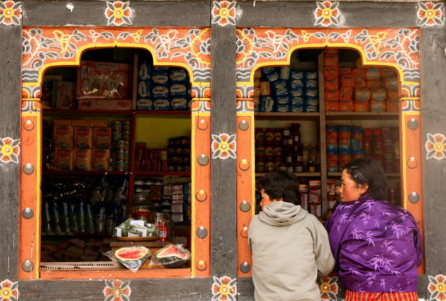 Winkeltje in Bhutan