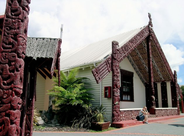 Maori building in Rotorua