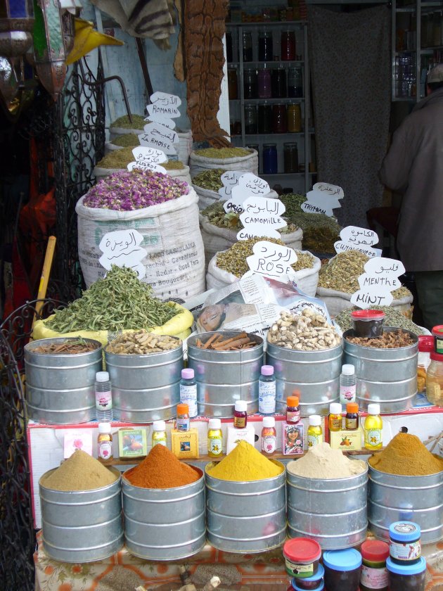 specerijen op de markt