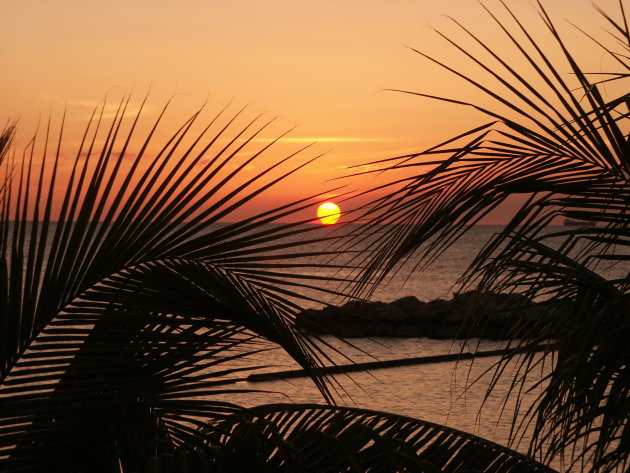 Sunset op Curacao