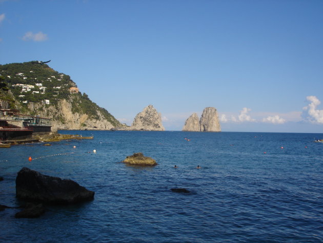 uitzicht vanaf het eiland Capri