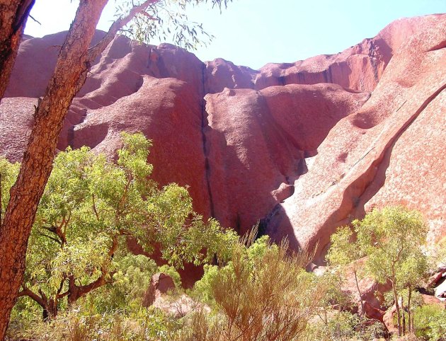 Voet van Uluru