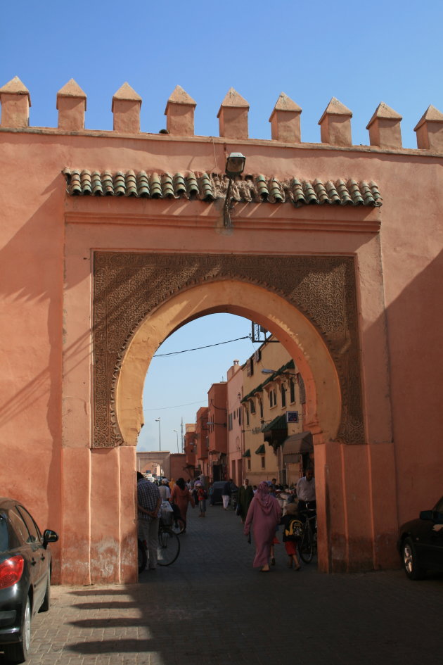 Marrakech gate at Kasbah area