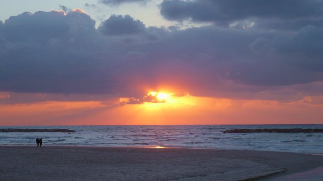 Zonsondergang in Tel Aviv