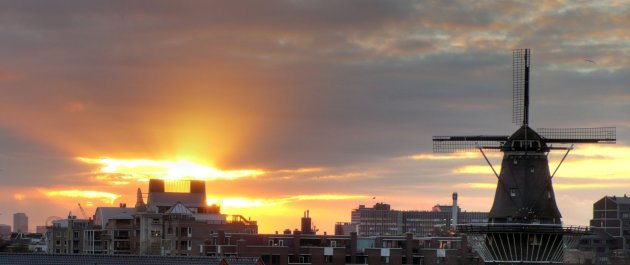 Zonsondergang Amsterdam