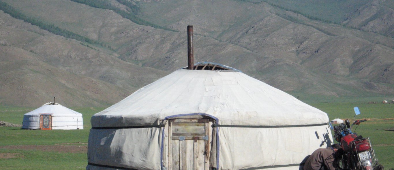 Slapen in Mongoolse tent image