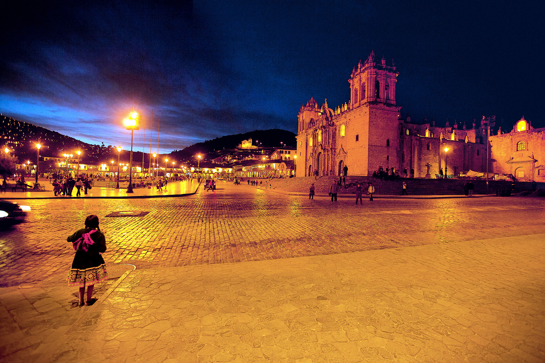 Avond in Cuzco, de voormalige hoofdstad van het Inca-rijk. Foto: Beto Adame