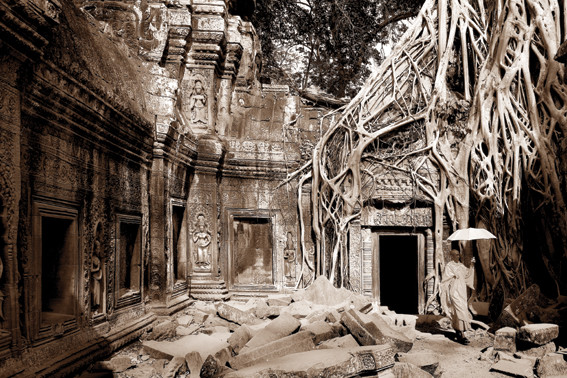 Het tempelcomplex Angkor Wat werd pas in de negentiende eeuw 'herontdekt'. Foto: Louise ten Have