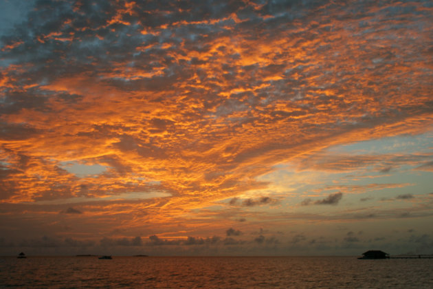 Zonsondergang Malediven
