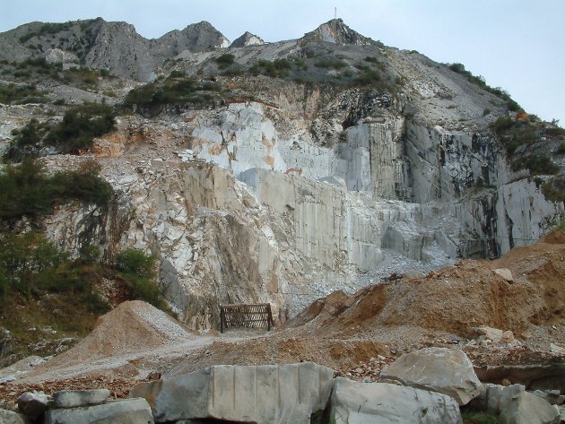 Marmergroeven bij Massa / Carrara