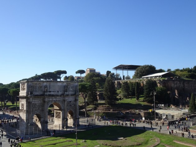 Uitzicht vanaf het prachtige Colosseum