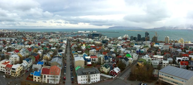 Zicht op Reykjavik
